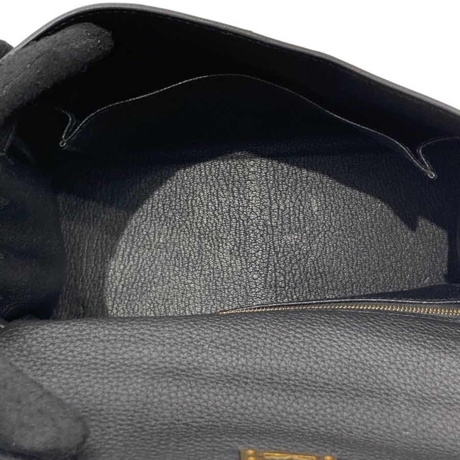 HERMES 愛馬仕 KELLY 25 TOGO 黑色 金釦-14