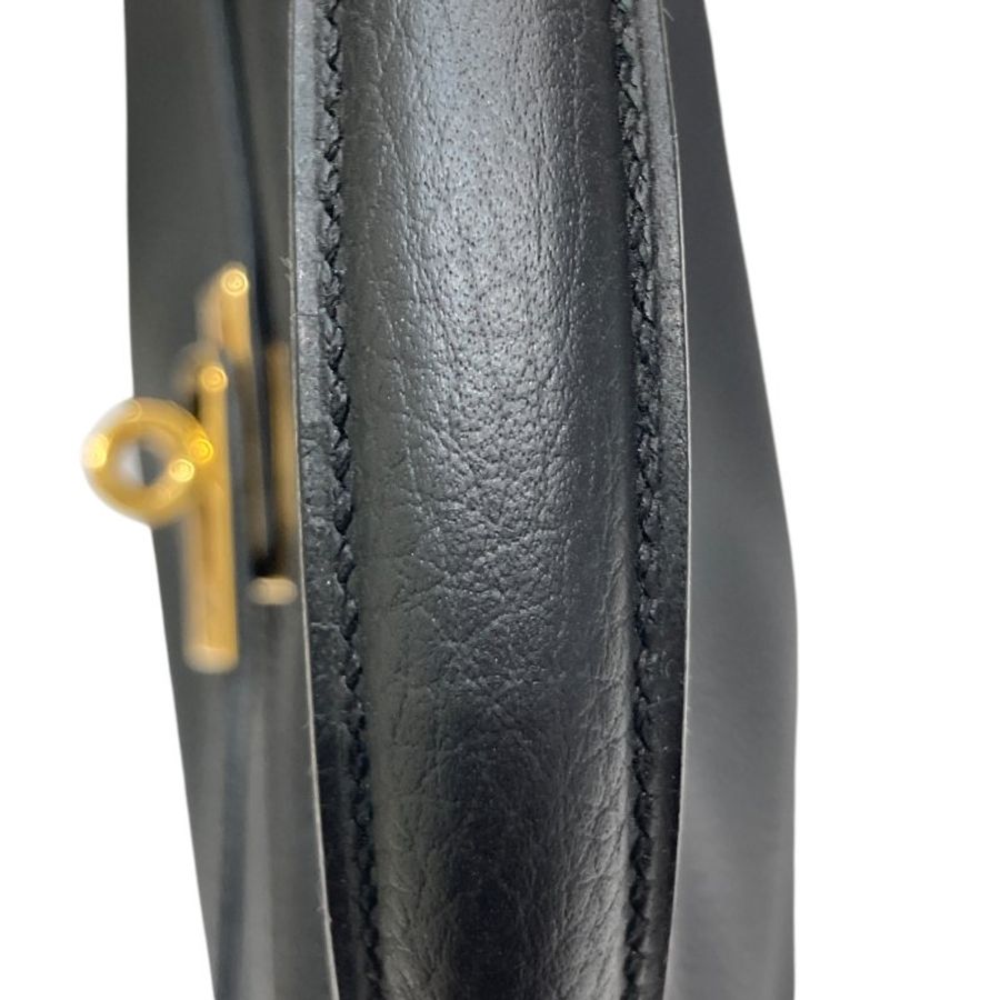 HERMES 愛馬仕 KELLY 25 TOGO 黑色 金釦-17