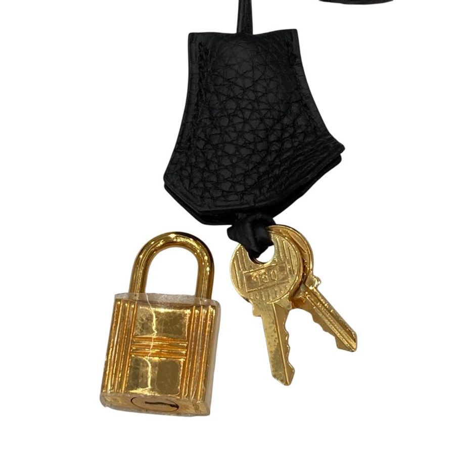 HERMES 愛馬仕 KELLY 25 TOGO 黑色 金釦-18