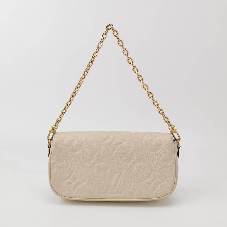 Louis Vuitton Wallet On Chain Ivy 白色牛皮肩背包-3
