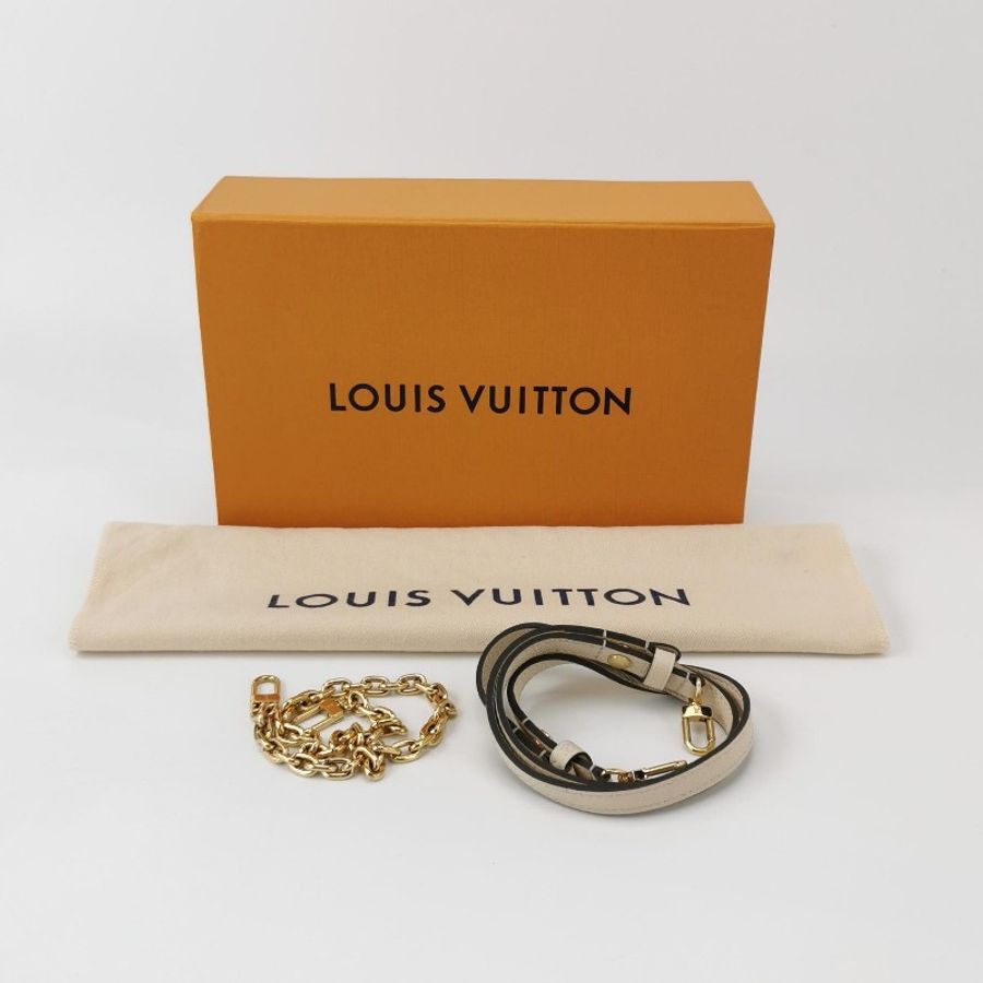 Louis Vuitton Wallet On Chain Ivy 白色牛皮肩背包-7