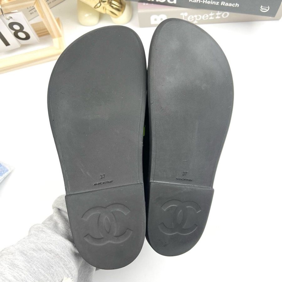 chanel香奈兒春夏魔術貼涼鞋 37碼 99新-6
