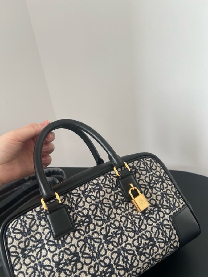 Loewe 罗意威Amazona波士顿,黑色 尺寸:26x15cm!-5
