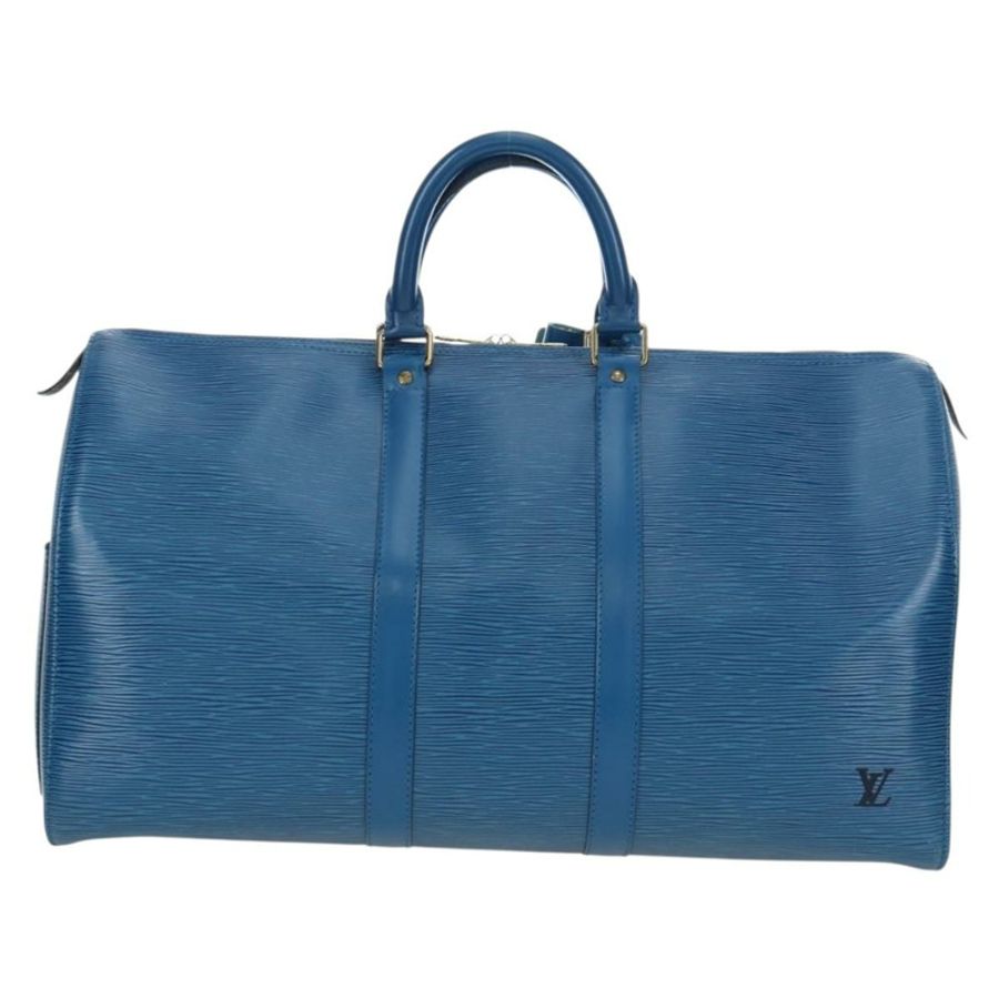 【日本直送】路易威登 Epi Keepall 50 波士頓包 藍色 M42965 LV 正品 189165V-1