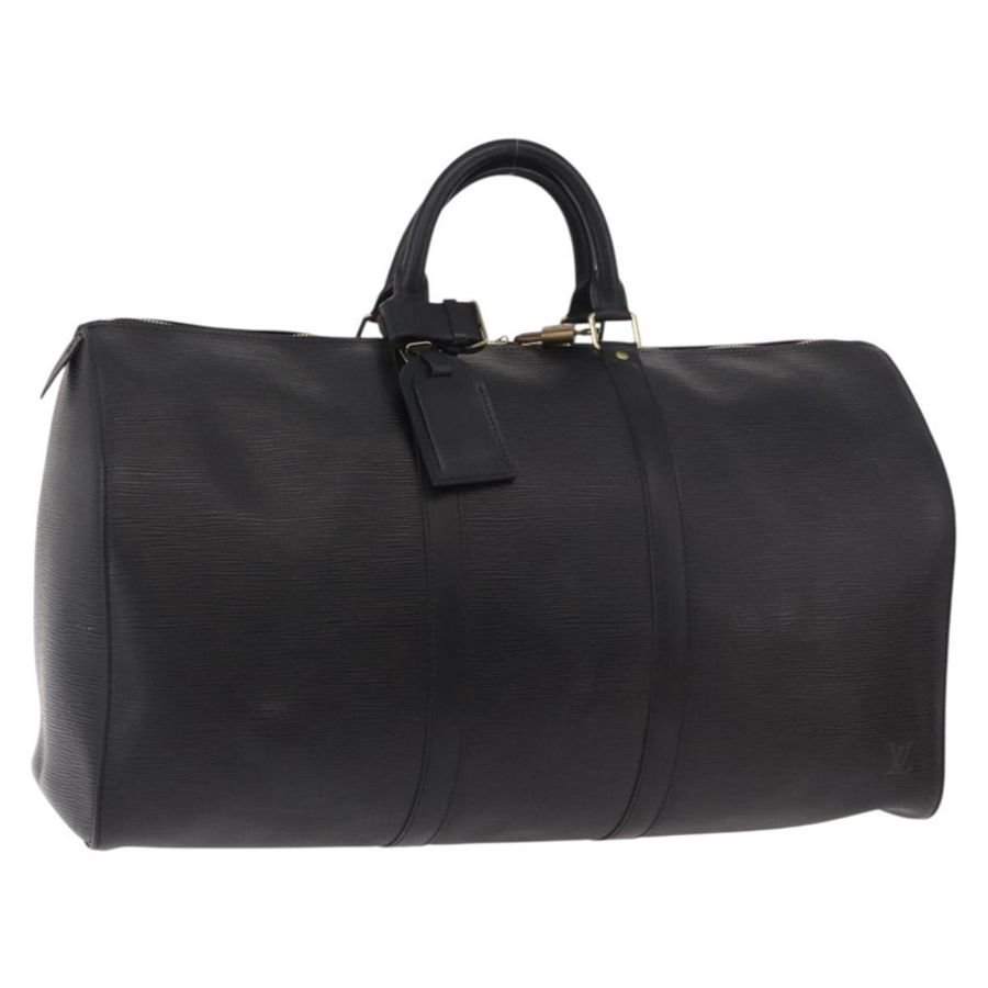 【日本直送】路易威登 Epi Keepall 50 波士頓包 黑色 M42962 LV 正品 190131SAV-0