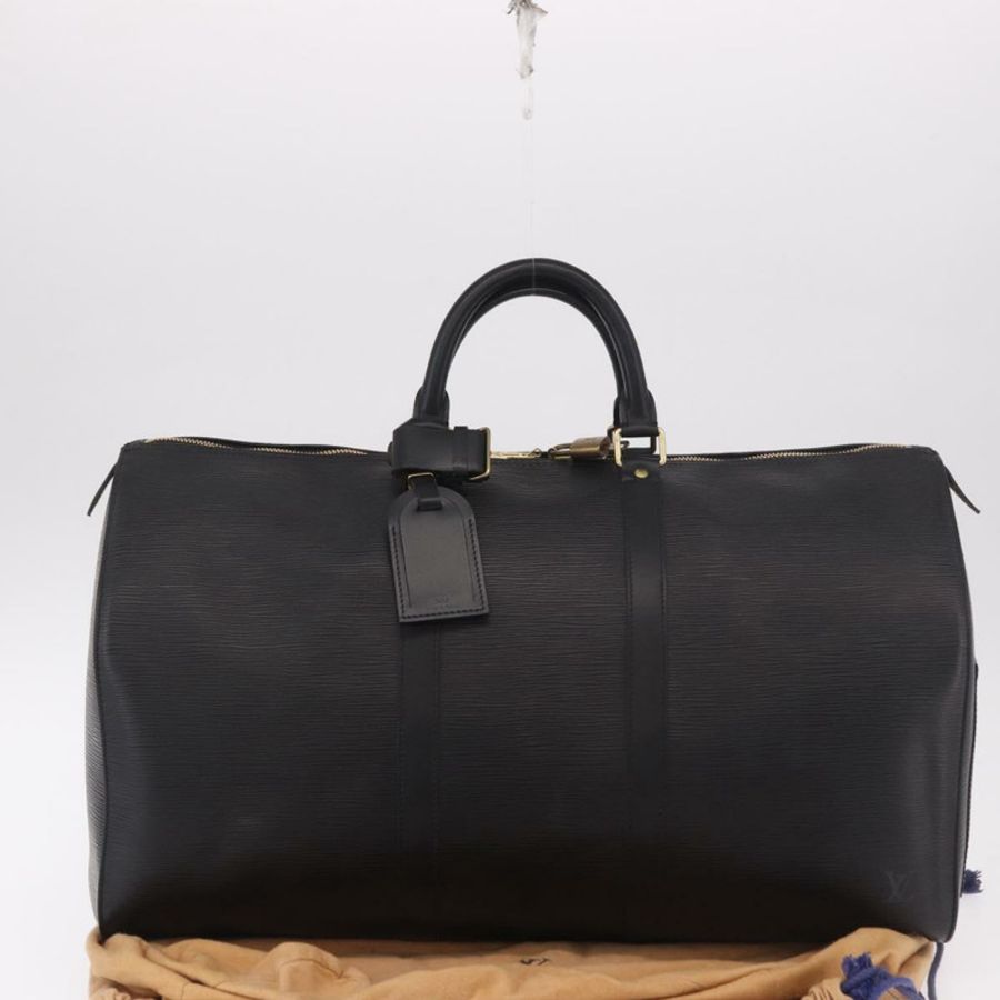 【日本直送】路易威登 Epi Keepall 50 波士頓包 黑色 M42962 LV 正品 190131SAV-11