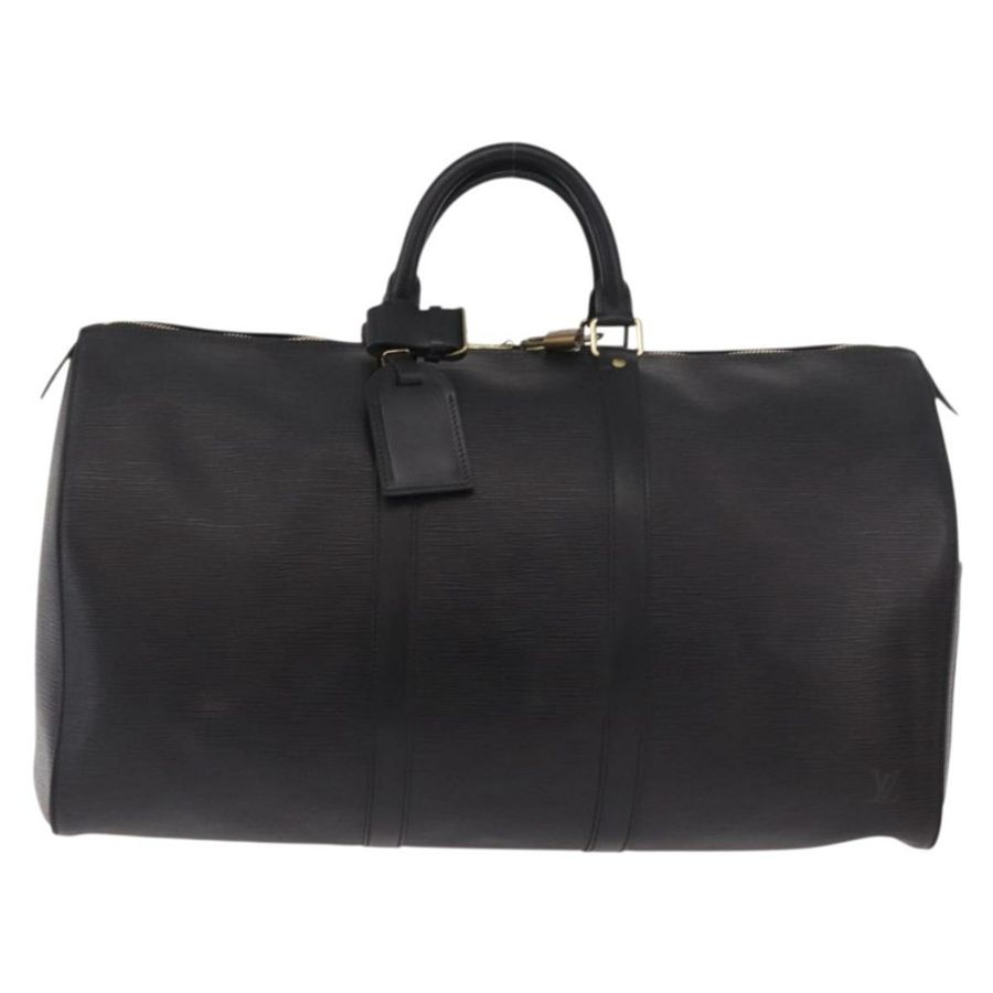 【日本直送】路易威登 Epi Keepall 50 波士頓包 黑色 M42962 LV 正品 190131SAV-12