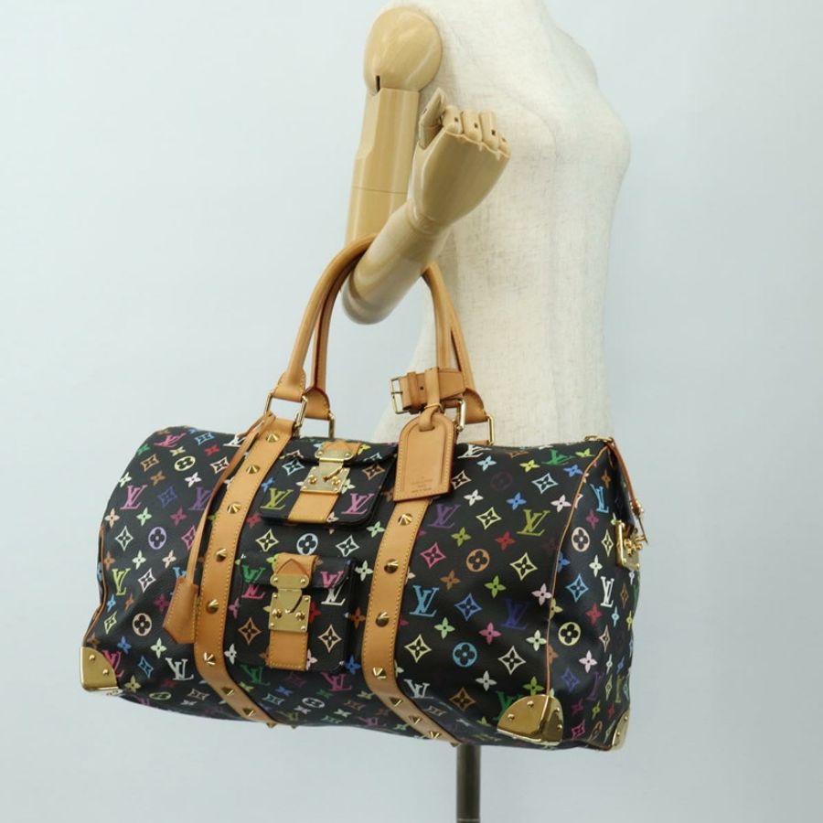 【日本直送】路易威登 Monogram Multicolor Keepall 45 旅行包 黑色 M92640 LV 正品 190120SM-29
