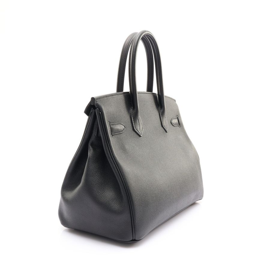 黑色 Epsom牛皮 Birkin 30 柏金包 手提包 C刻 金釦【HERMES 愛馬仕】-1