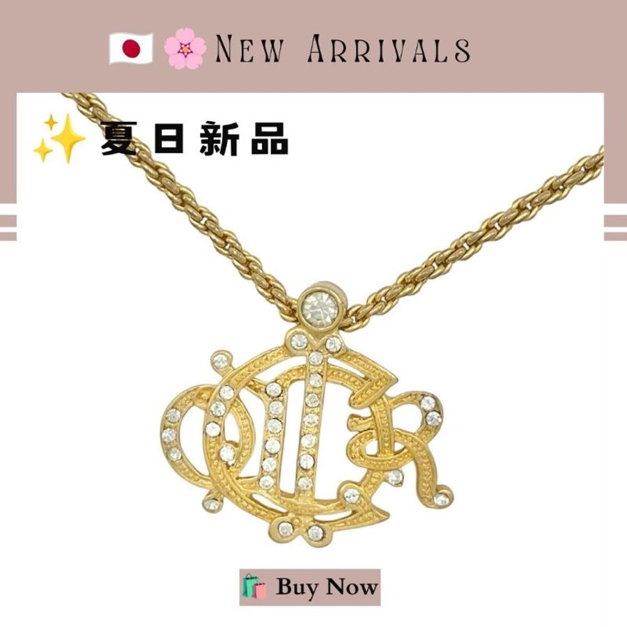 🛍️🎁 26 🔥7月新品【預訂】 💘Christian Dior 金色水鑽南瓜車頸鏈 🔥 熱賣款 DIOR 經典款頸鏈 DIOR NECKLACE-7