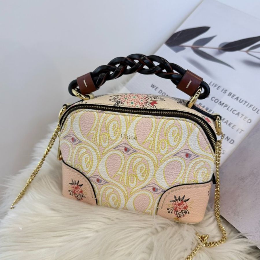 Chloé Daria Mini 「Hearty Floral」印花鏈包-0