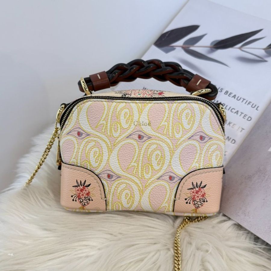 Chloé Daria Mini 「Hearty Floral」印花鏈包-1