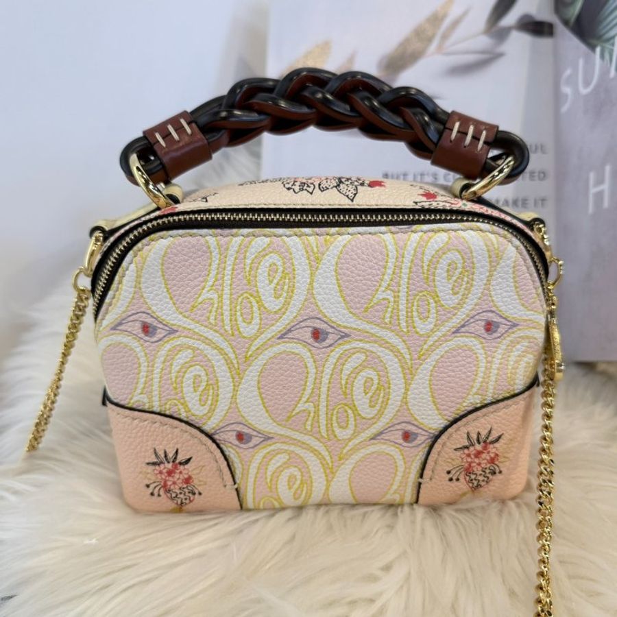 Chloé Daria Mini 「Hearty Floral」印花鏈包-6