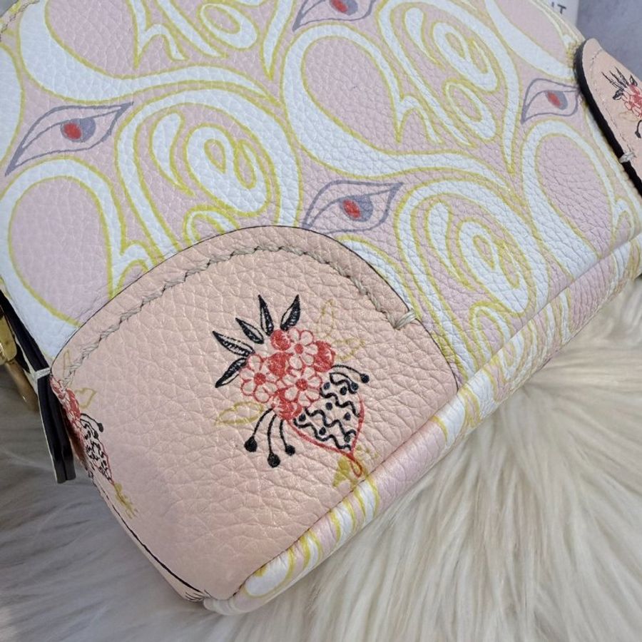 Chloé Daria Mini 「Hearty Floral」印花鏈包-7