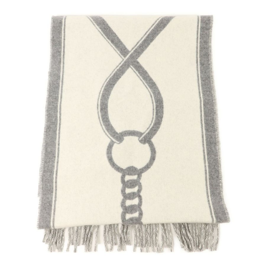 HERMES 羊絨Casaque Mors Scarf 160x30cm頸巾-2
