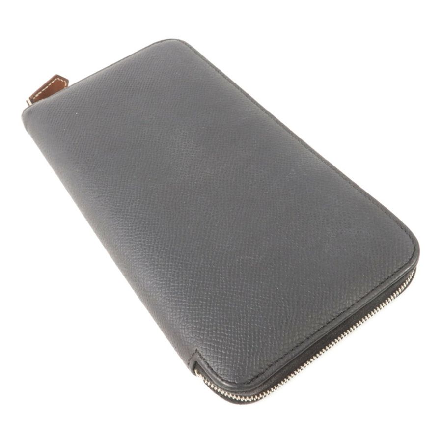 HERMES Epsom皮革Silk In Wallet長錢包Noir-3