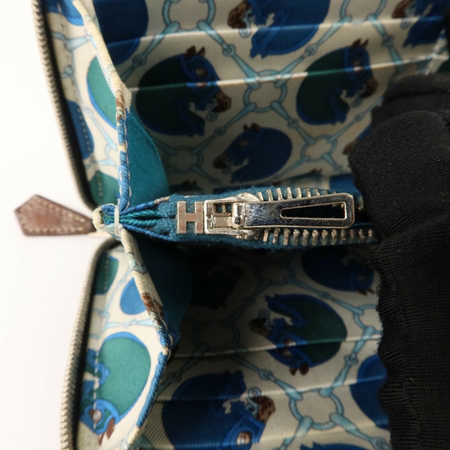 HERMES Epsom皮革Silk In Wallet長錢包Noir-8