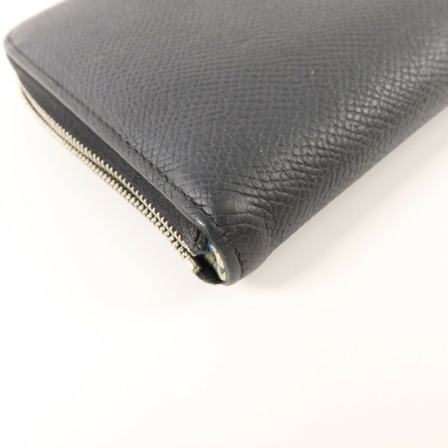 HERMES Epsom皮革Silk In Wallet長錢包Noir-12