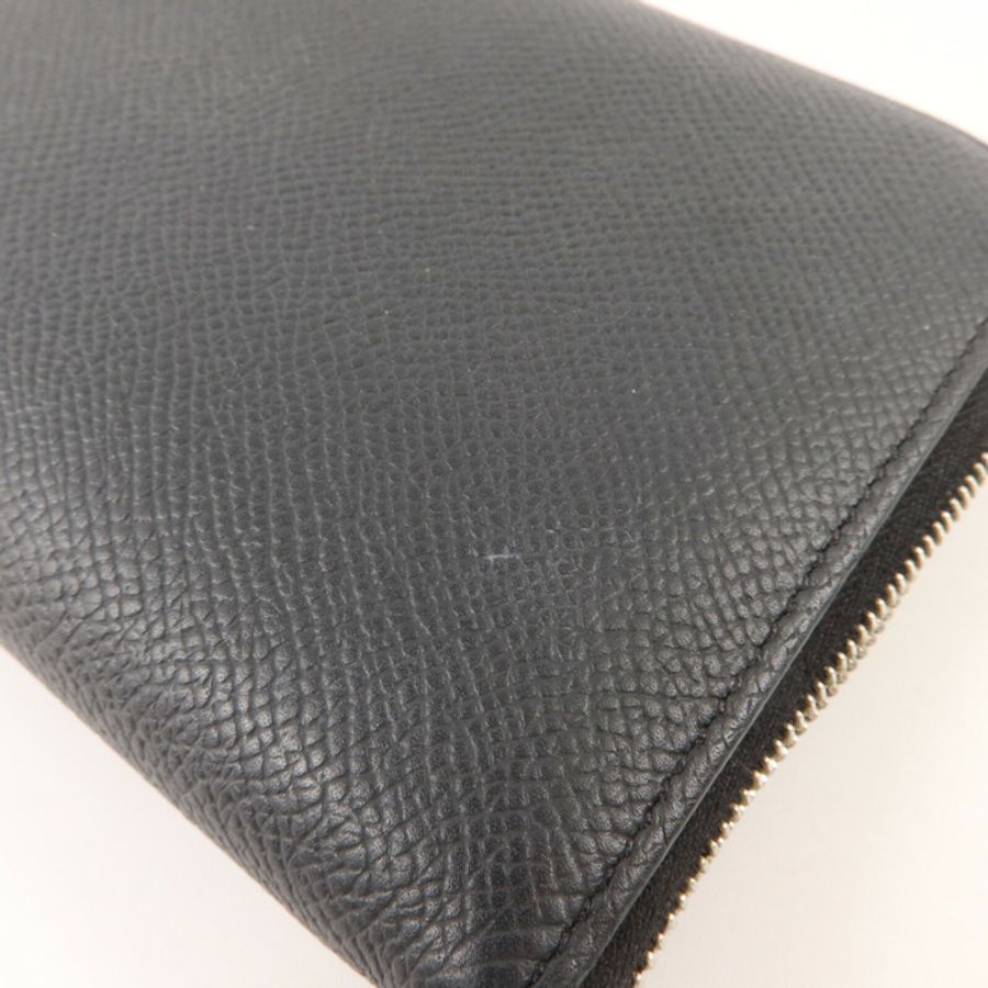 HERMES Epsom皮革Silk In Wallet長錢包Noir-15