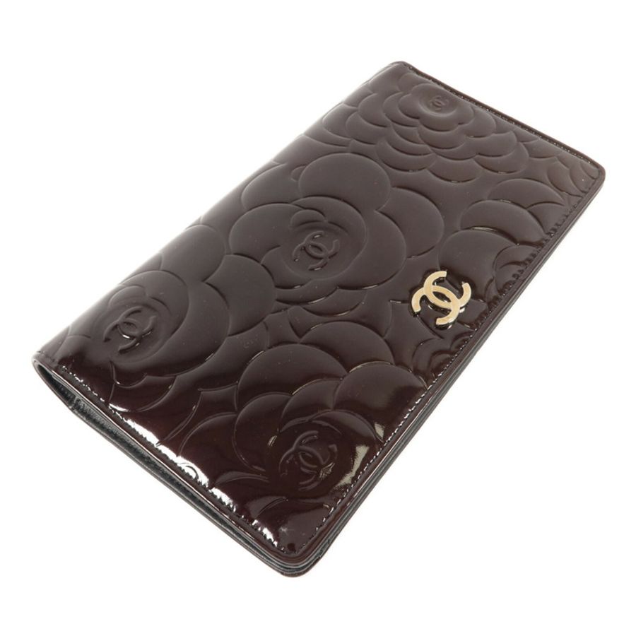 CHANEL 漆皮皮革Long Bifold Wallet長錢包-2