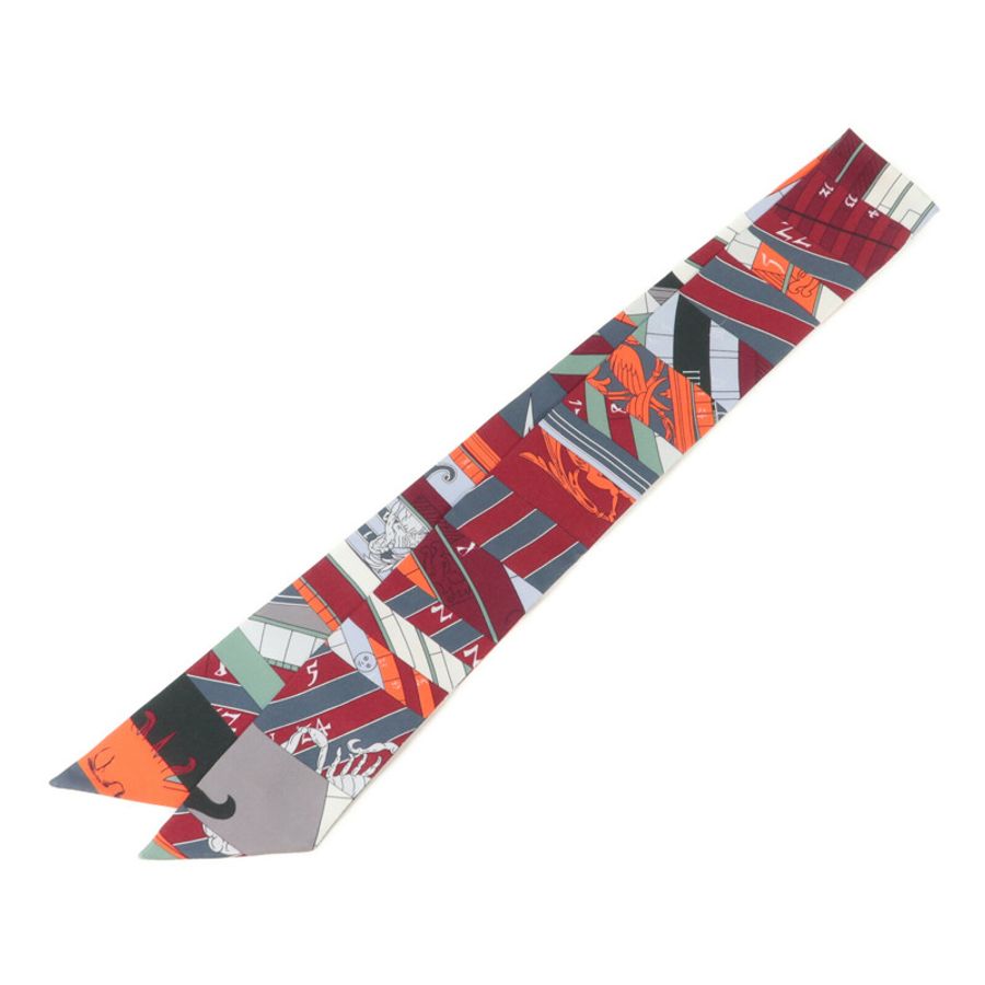 HERMES 絲質Twilly絲巾-1