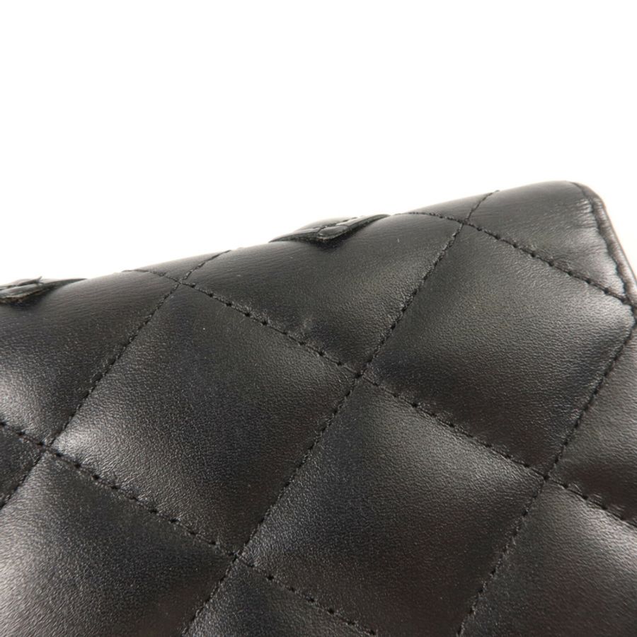 CHANEL 牛皮皮革Cambon Long Wallet長錢包-16