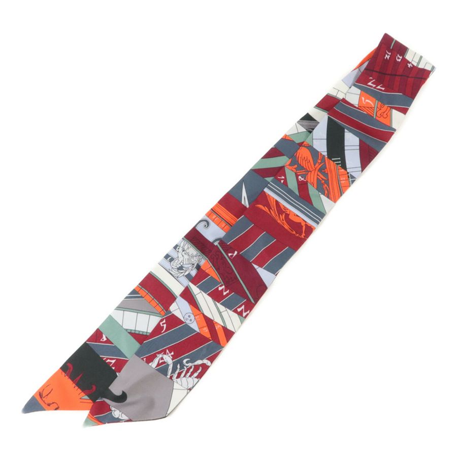 HERMES 絲質Twilly絲巾-1