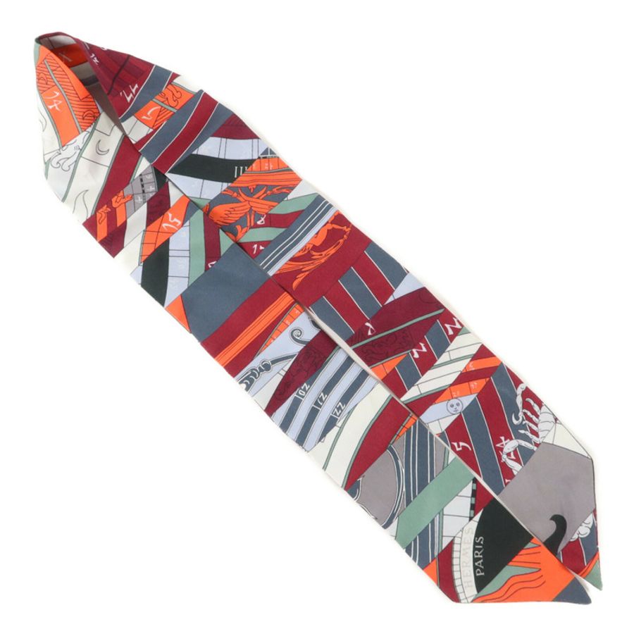 HERMES 絲質Twilly絲巾-3