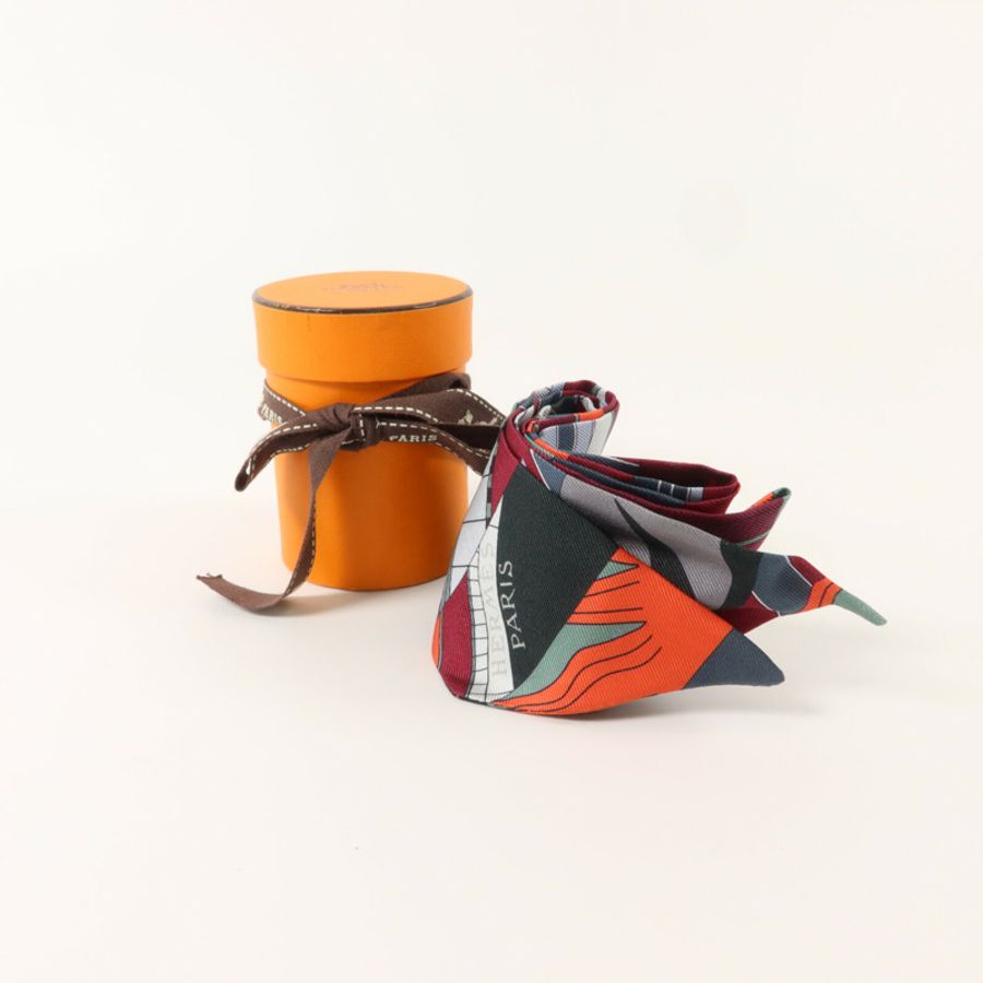 HERMES 絲質Twilly絲巾-7