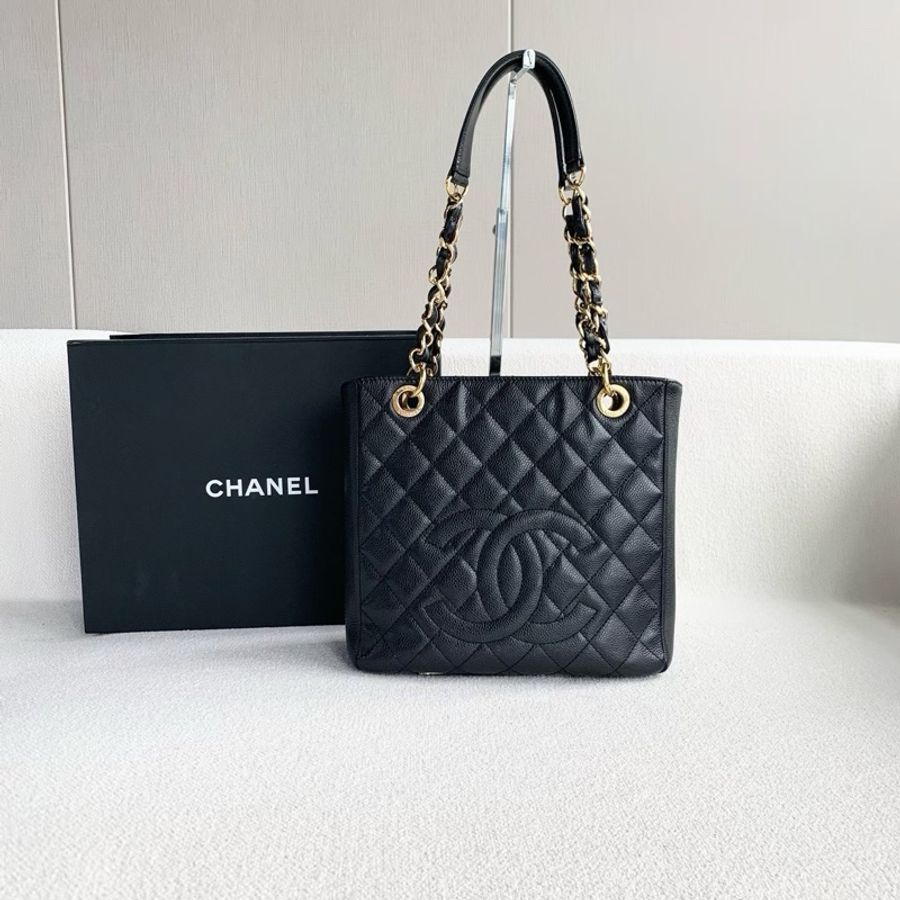 威選精品|CHANEL PST 黑金托特包🖤-9