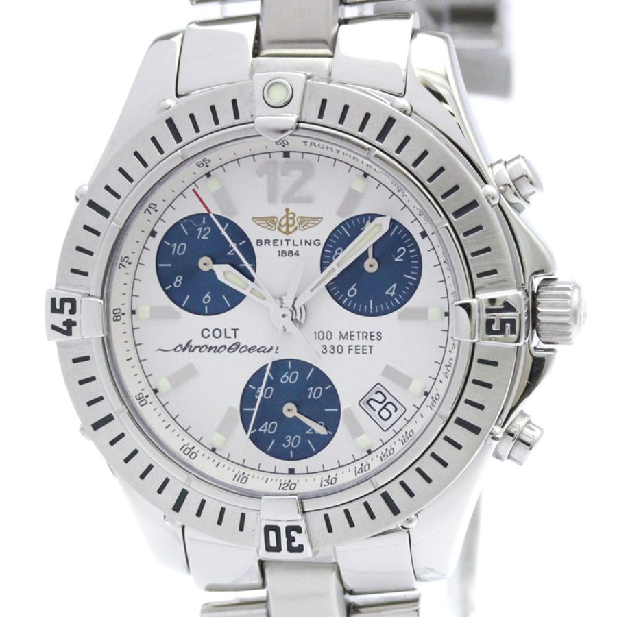 百年靈 Colt Chrono Ocean 精鋼石英男錶 A53350 拋光-0