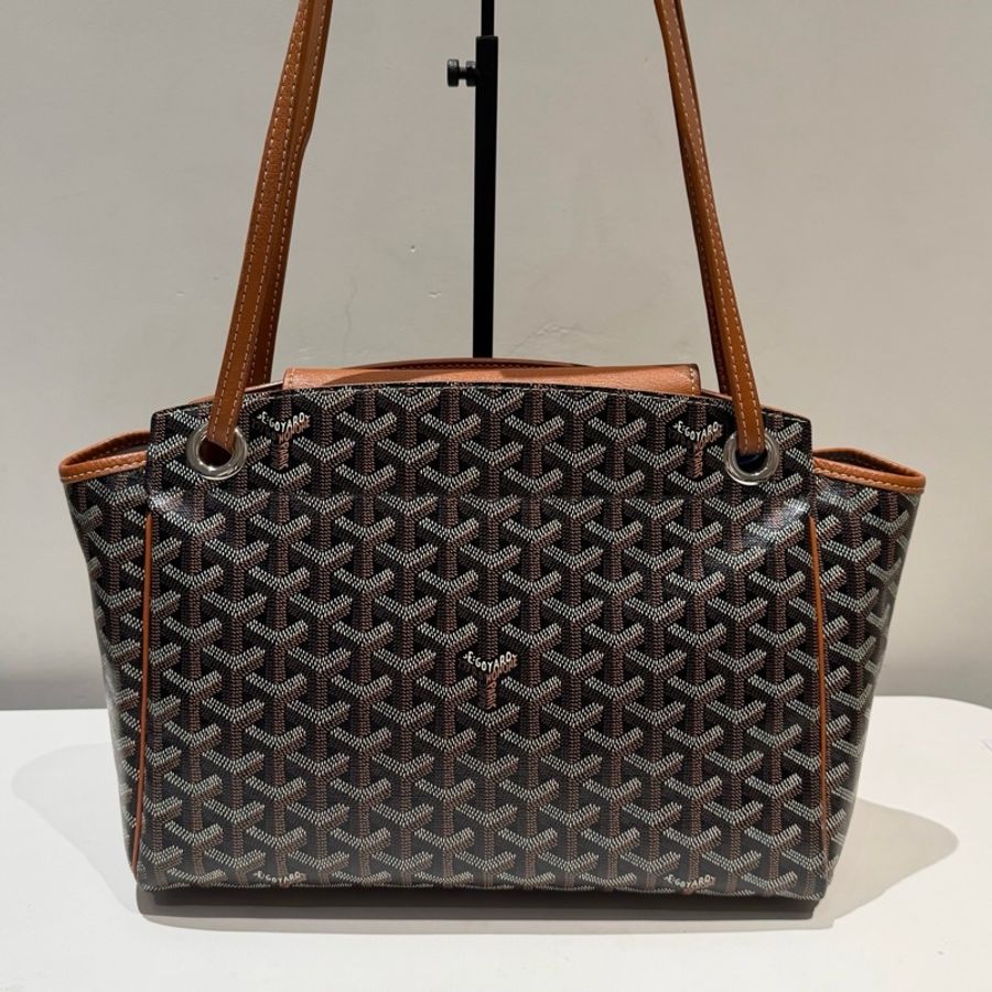 戈雅Goyard 高雅德 Rouette滿印tote托特包單肩包-1