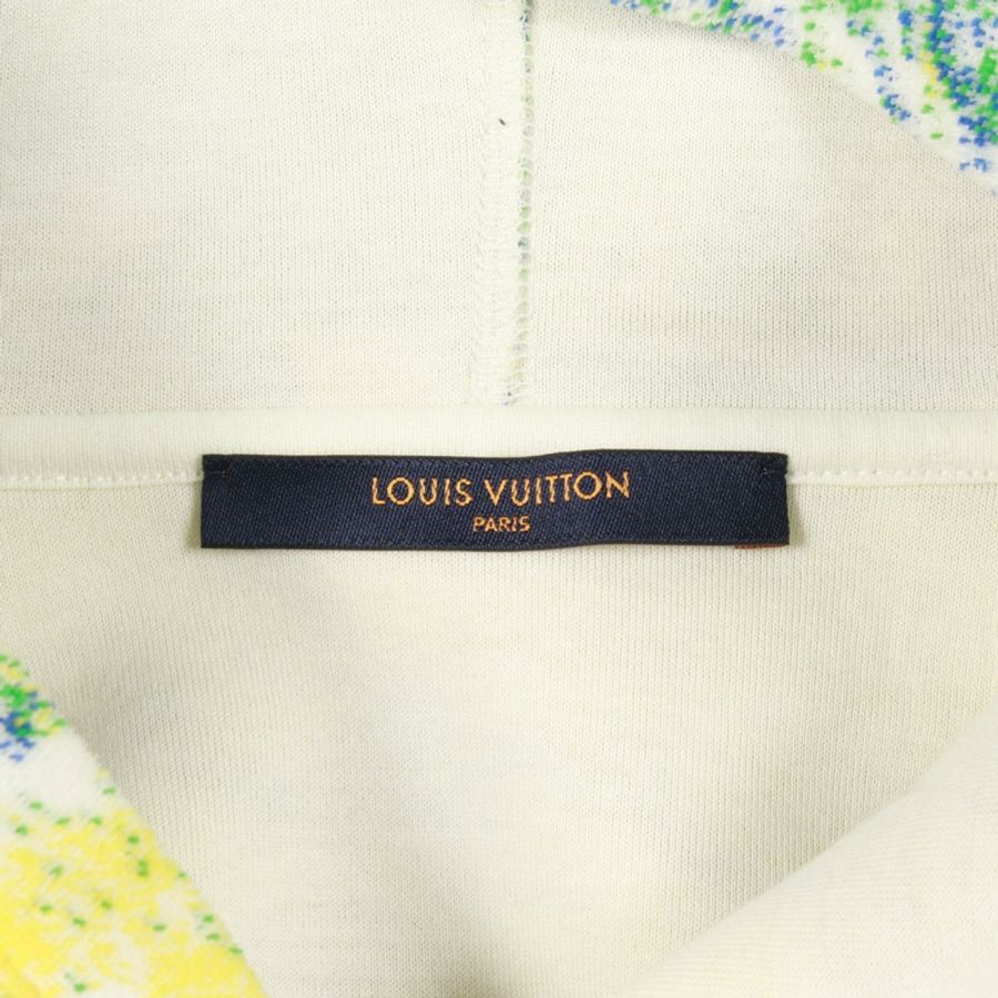 路易威登 (LOUIS VUITTON) 粉紅系 Monogram 印花連帽衫 #XXL 純棉多色二手男款-2