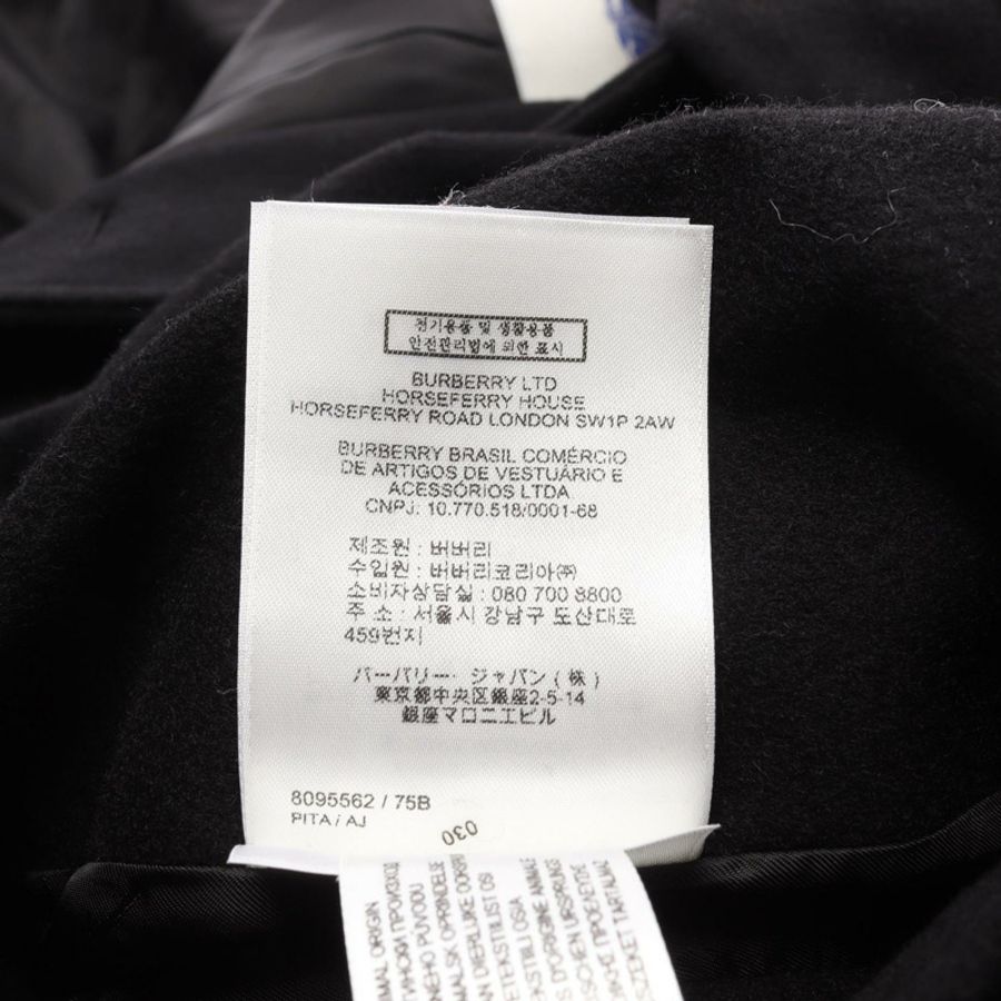 BURBERRY 風衣 8095562 羊絨 黑色 #UK2 二手 男款-3