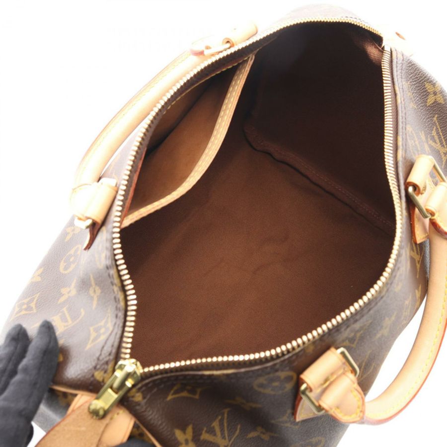 路易威登 Speedy 30 手提包 M41526 Monogram 皮革棕色二手女士-2