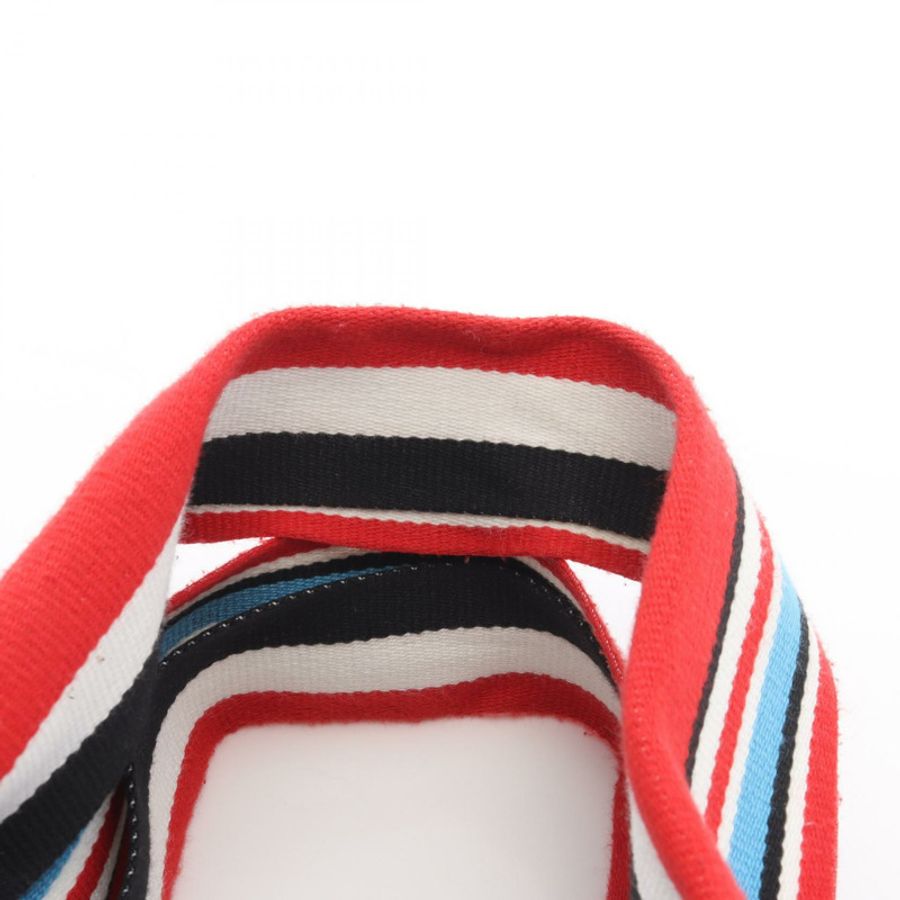 Miu Miu 牛仔布 LOGO 單肩斜挎包 帆布 灰色 白色 紅色 二手 女款-8