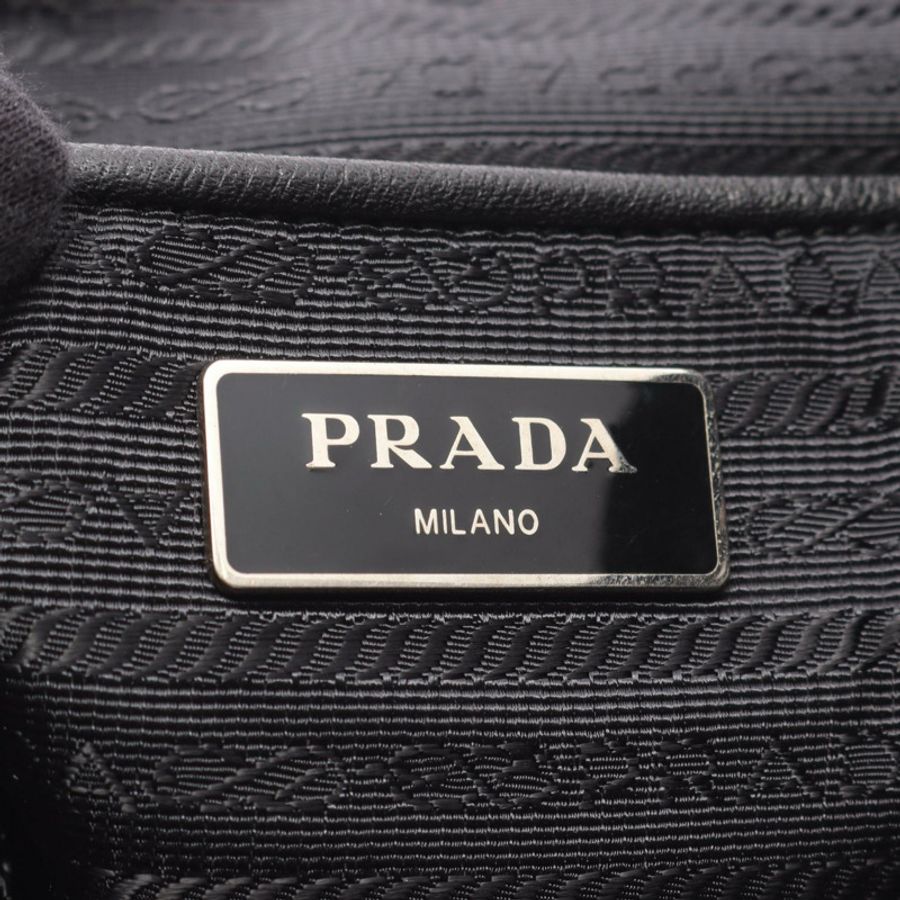 PRADA 三角形 Logo 雙肩包 尼龍 Saffiano 皮革 綠色 多色 二手 男款-3