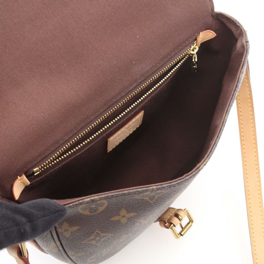 路易威登 Shanti GM 肩斜背包 M40647 Monogram 皮革 棕色 LV-2