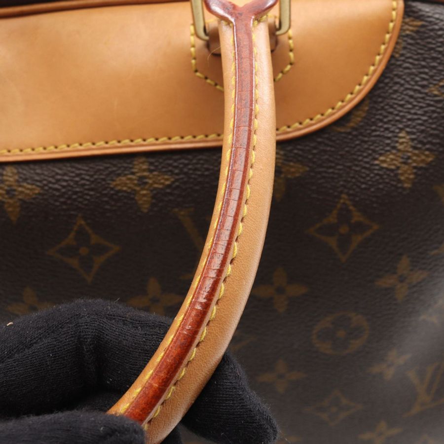 路易威登 Deauville Bowling Vanity 手提包 M47270 Monogram 棕色皮革-5