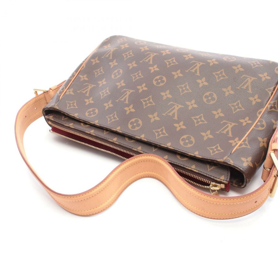 路易威登 Vivacite GM 單肩包 M51163 Monogram 皮革棕色二手女士-7