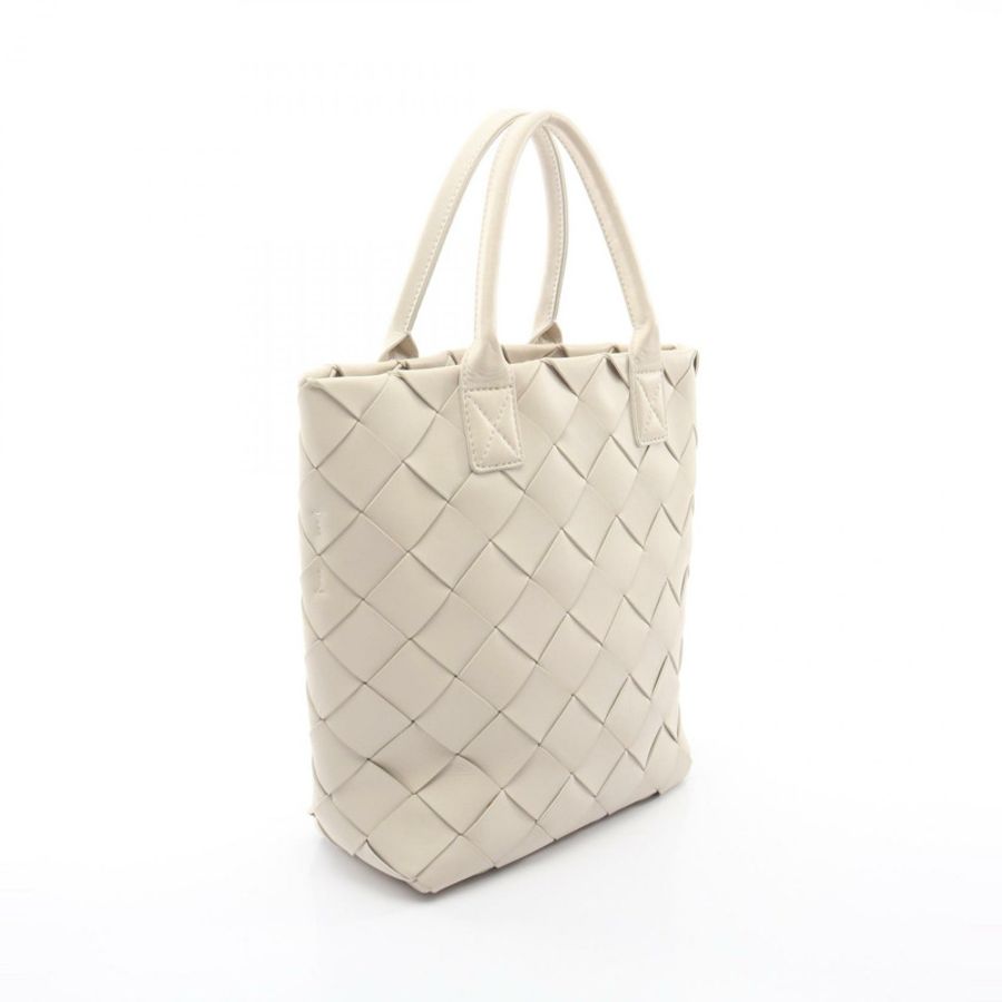 BOTTEGA VENETA Maxi Intrecciato 手提單肩斜背包 白色二手-1