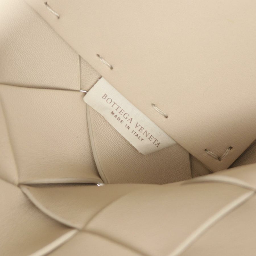BOTTEGA VENETA Maxi Intrecciato 手提單肩斜背包 白色二手-3