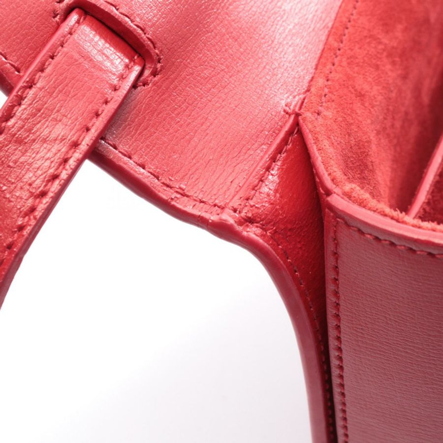 SAINT LAURENT PARIS BelleChasse 中型單肩包 482051 紅色皮革 二手-7