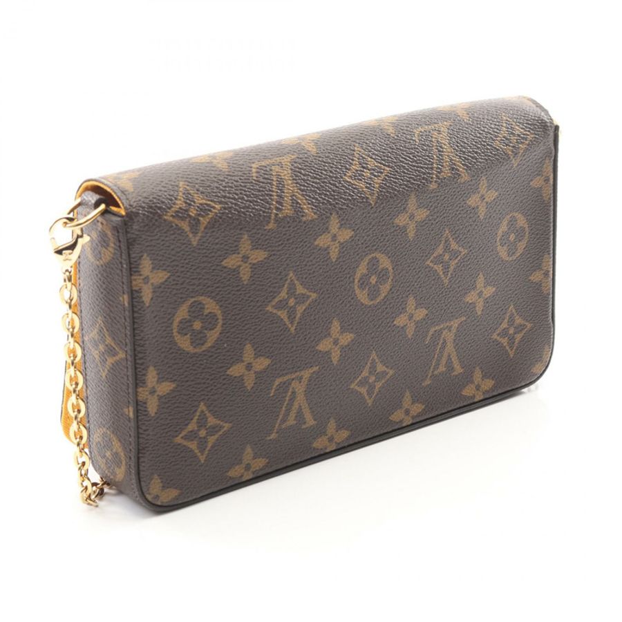 路易威登 Pochette Felicie 鏈條肩挎斜背包 M81762 帆布二手-1