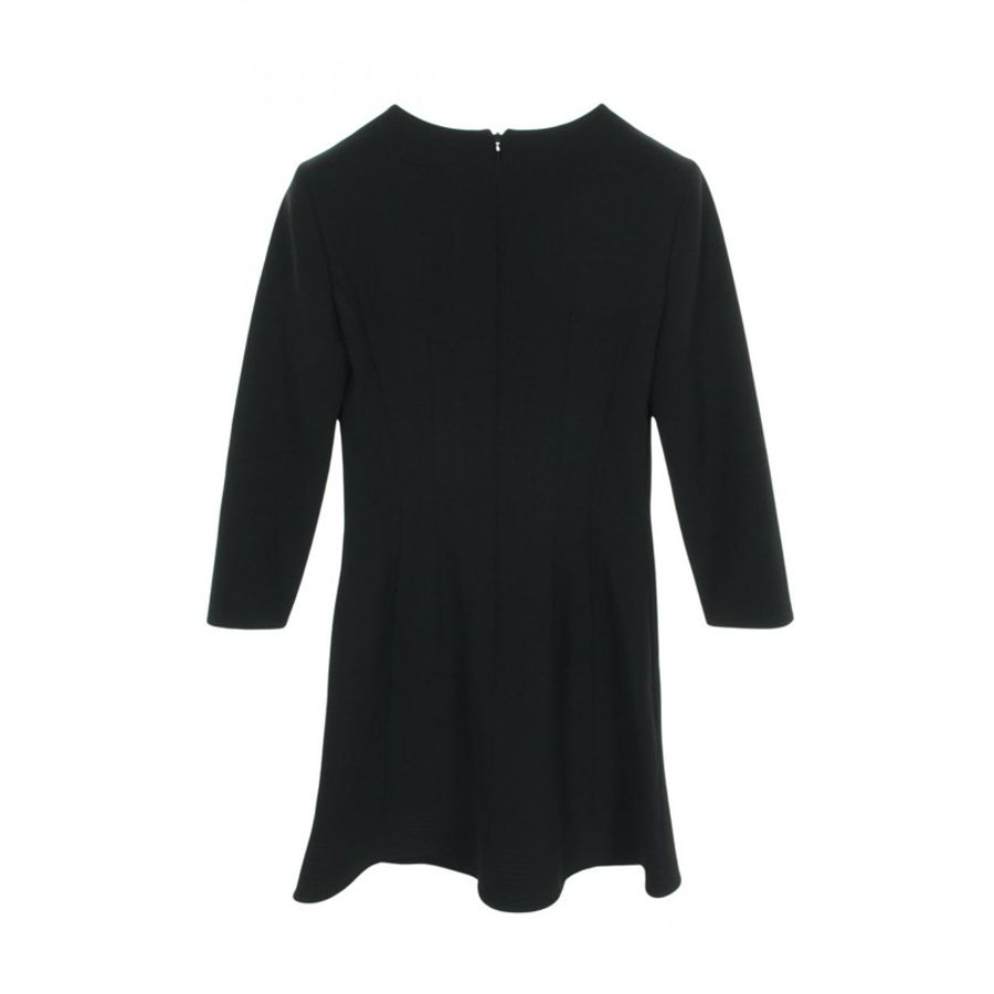 Christian Dior 41925 黑色羊毛洋裝 #36 二手女裝-1