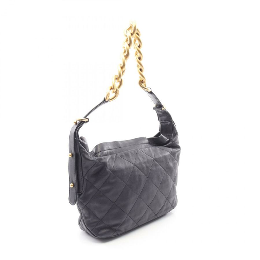 香奈兒 (CHANEL) 絎縫鏈條單背包 AS2910 羊皮海軍藍 二手 金色五金 CC-1