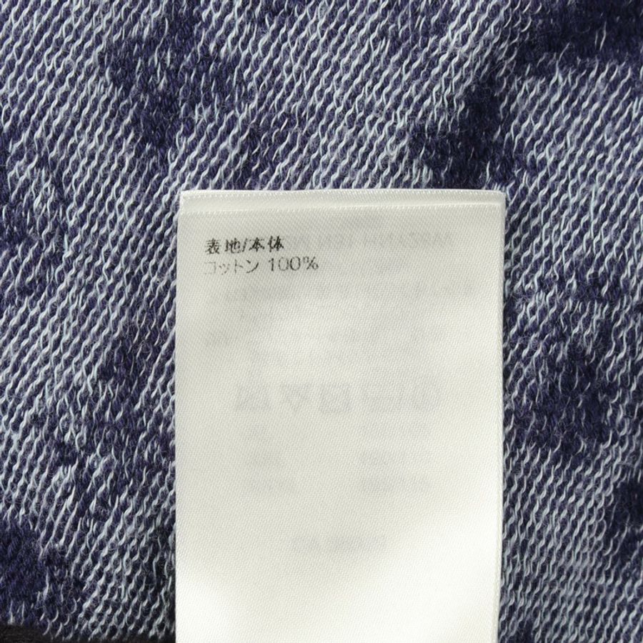 路易威登 Monogram Bandana 短袖連帽衫 #M 棉質海軍藍 二手 M 碼-3