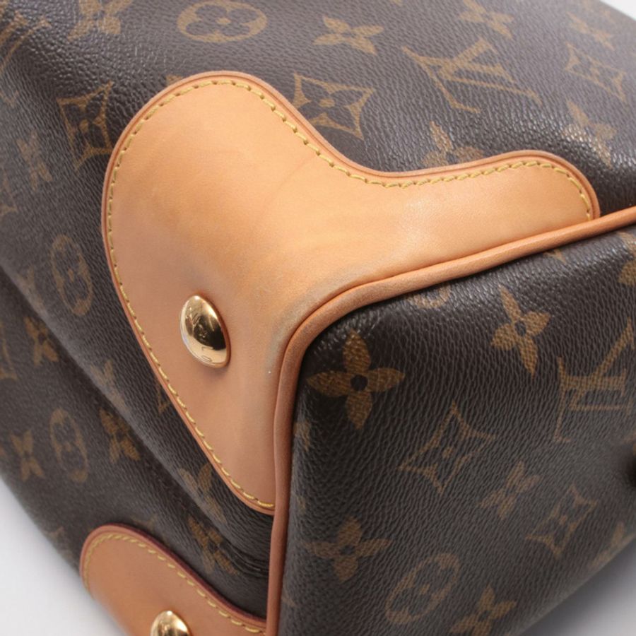 路易威登 Retiro PM 單肩手提包 M40325 Monogram 皮革 棕色 二手-7