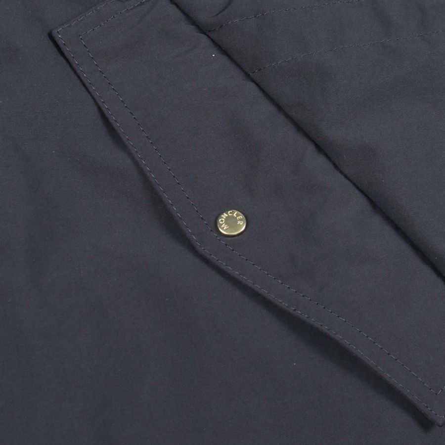 MONCLER NEMUNAS 兒童其他外套 聚酯纖維 海軍藍 二手 女款-6
