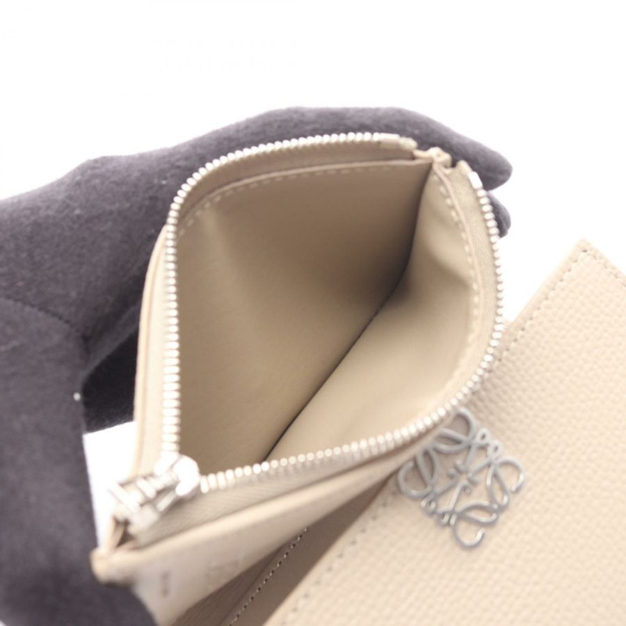 LOEWE Anagram Vertical Wallet Small Tri-fold wallet C821S33X125541 Leather Beige New Women-3